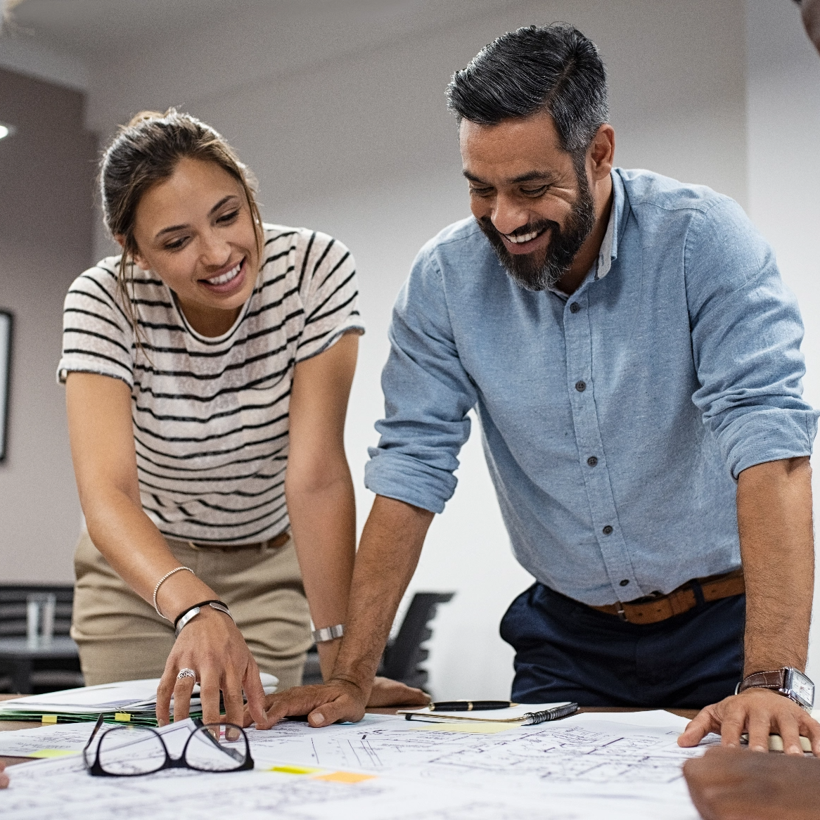 Our coverage protects your people, your business, and will exceed expectations Workers Compensation Coverage image of two workers